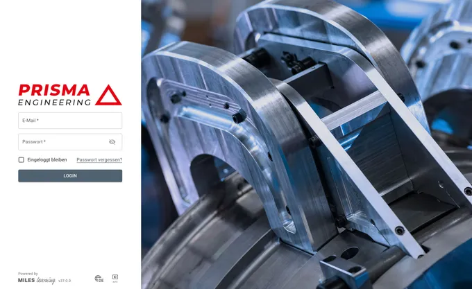 Example login page with customization